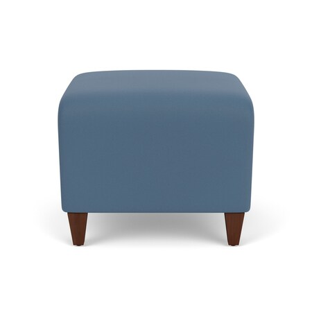 Lesro Siena Lounge Reception 1 Seat Bench, Walnut, MD Titan Upholstery SN1001